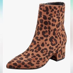 Marc Fisher GISMO Bootie Leopard Size 5, New W/O Tags